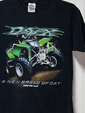 90s Arctic Cat DVX ATV Lightning Shirt L Vintage 4 Wheeler Monster